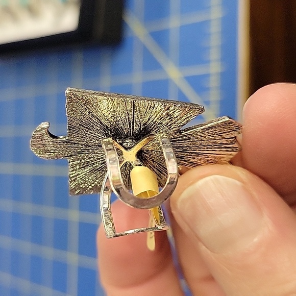 Eagle Turquoise Stone Silver Tone Ring Size 6 Adjustable - Picture 2 of 4